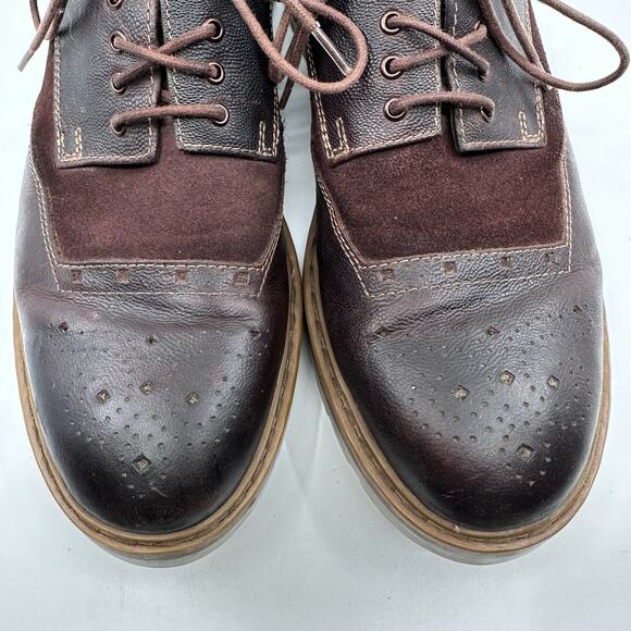 Clarks Mens Leather Upper Wingtip Dress Shoes Brown US 9.5 Lace-Up Office Formal - Picture 16 of 16